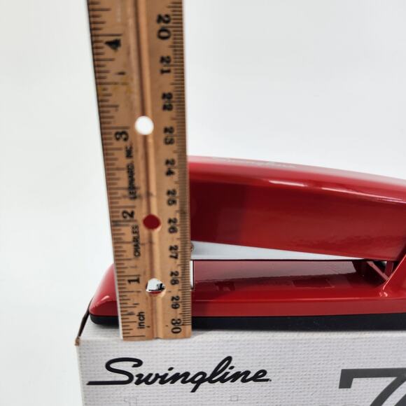 Swingline Stapler 30 Sheet Capacity 747 Business Stapler Jam Free Metal, Rio Red - Picture 5 of 5